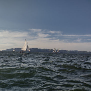 Sailboats racing on the Columbia River during the Regatta Race 2025 - Photo by - Toby Dyal