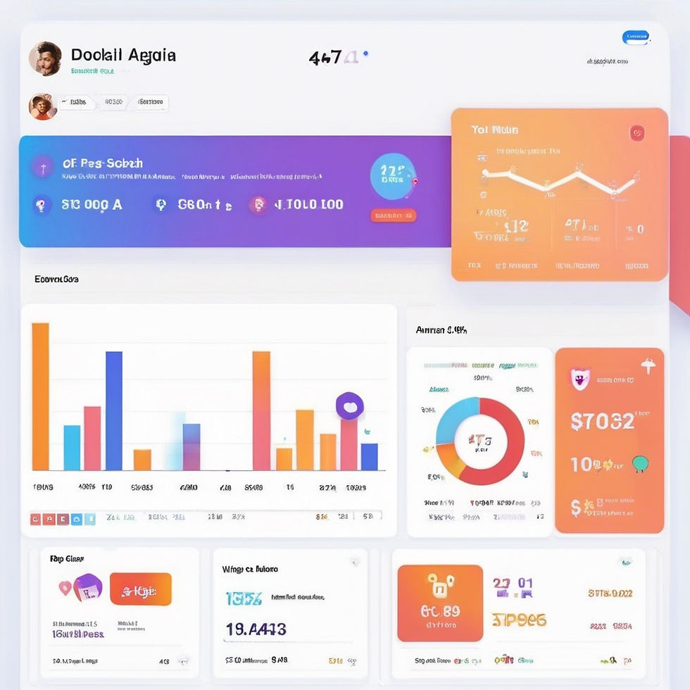 A screenshot of a successful social media dashboard with engagement analytics and posts..jpg