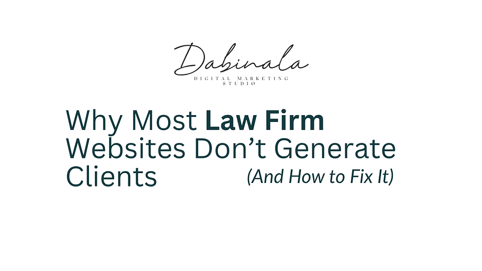 lawyer frustrated with website not generating leads or client inquiries