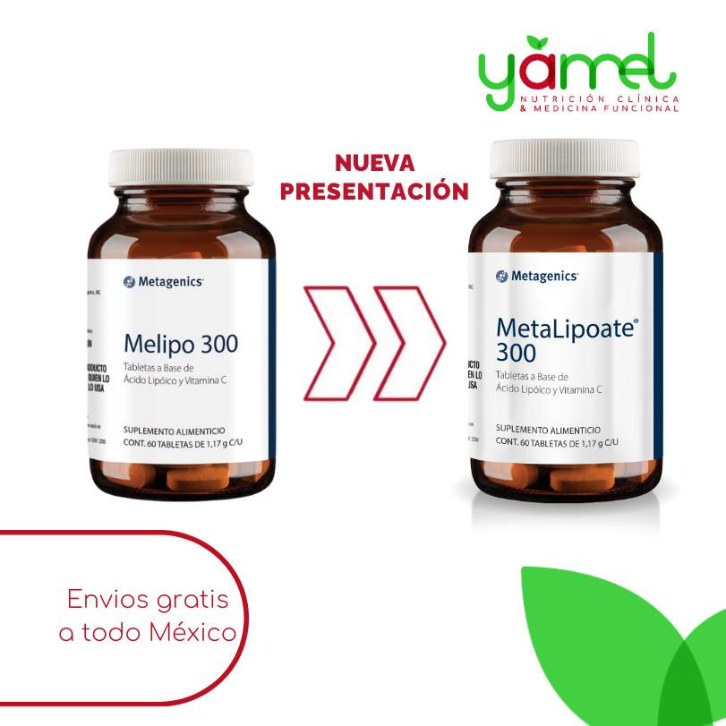 Miniatura: Metagenics Melipo 300 a cambiado nombre a Metagenics MetaLipoate 300