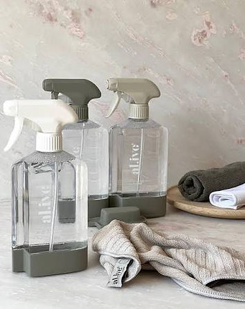 Professional house cleaning equipment used during cleaning services
