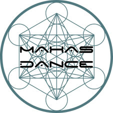 Dance business logo, sacred geometry, unique logo.