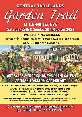 Central tablelands garden trail 29-30 October 2022