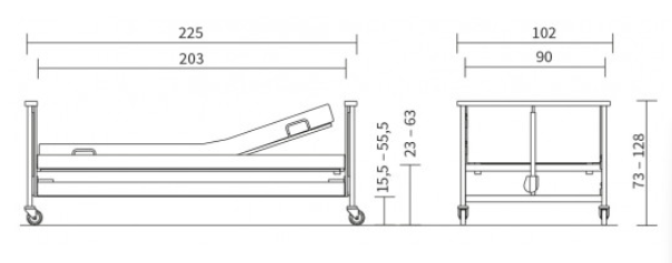 Miniatura: Cama articulada AD Dali Econ Low