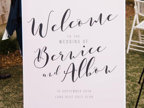 DIY $36 Wedding Signs