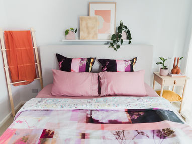 Luxotic Gaia Fuchsia Quilts + Lace Sheets