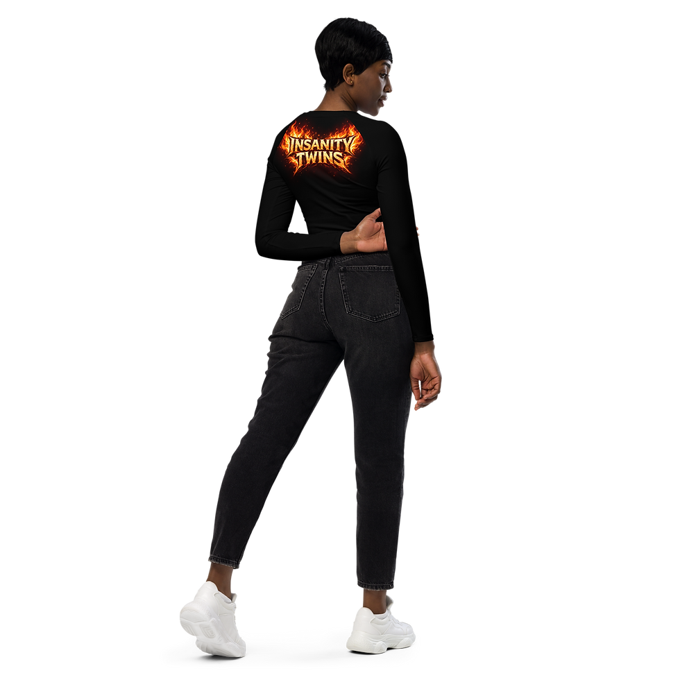 Miniatura: Women long-sleeve crop top (fire ritual🔥)