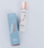 Close-up view of a Hydrinity product bottle with soothing blue hues