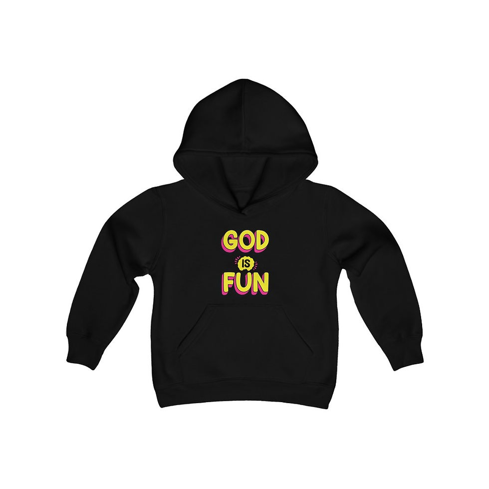 Thumbnail: Kids Comic God Is Fun Hoodie