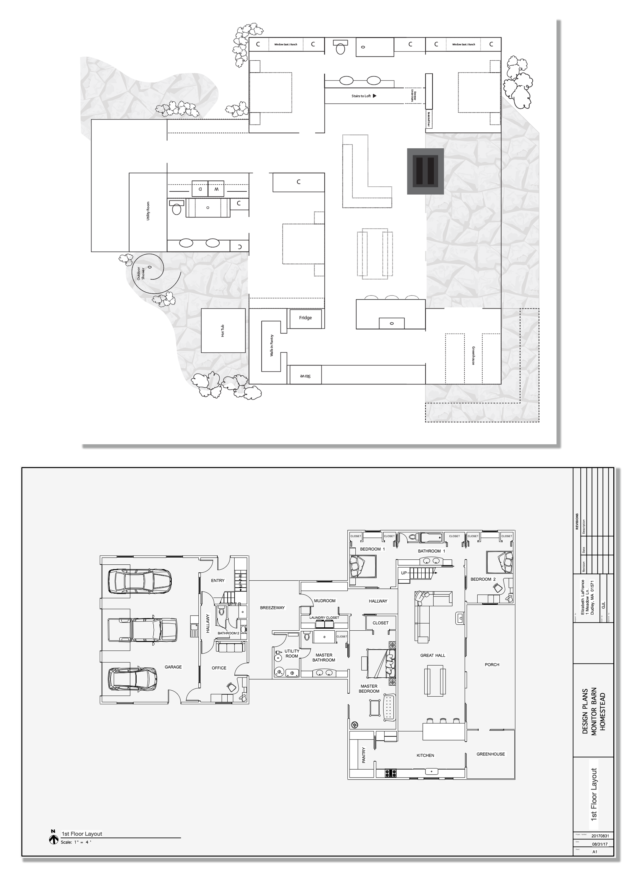 Floor Plan - Monitor Barn Style