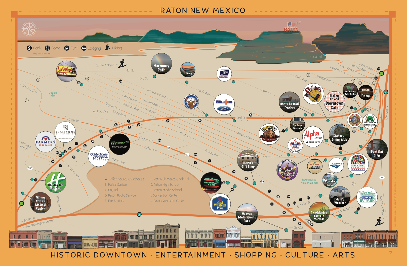 Illustrated Tourism Map
