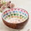 Thumbnail: Namaste Coconut Bowl Shell Rainbow Hearts
