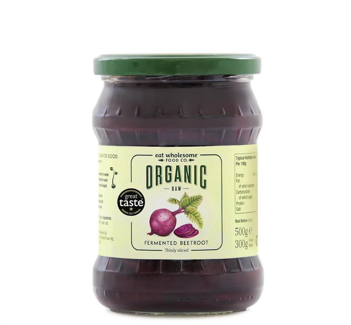 Eat Wholesome Organic Raw Fermented Sliced Beetroot 500g