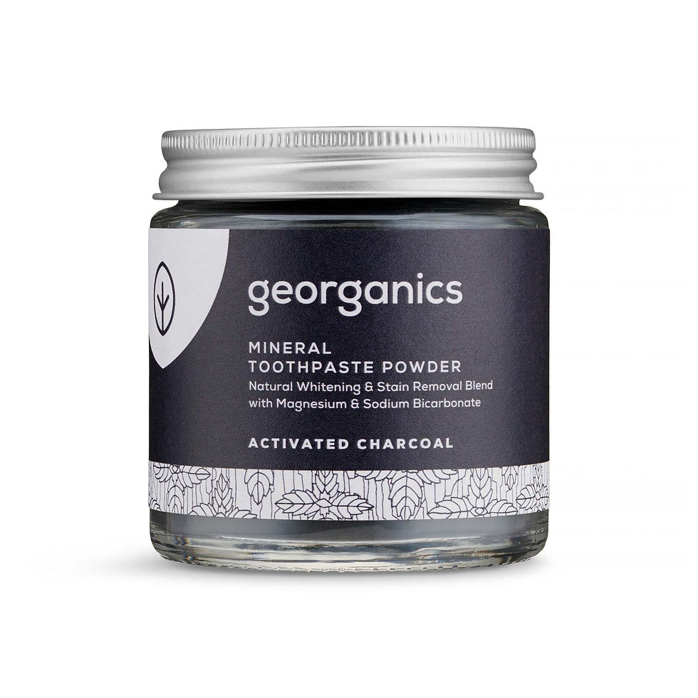Georganics Mineral Whitening Toothpaste Powder - Charcoal 120ml