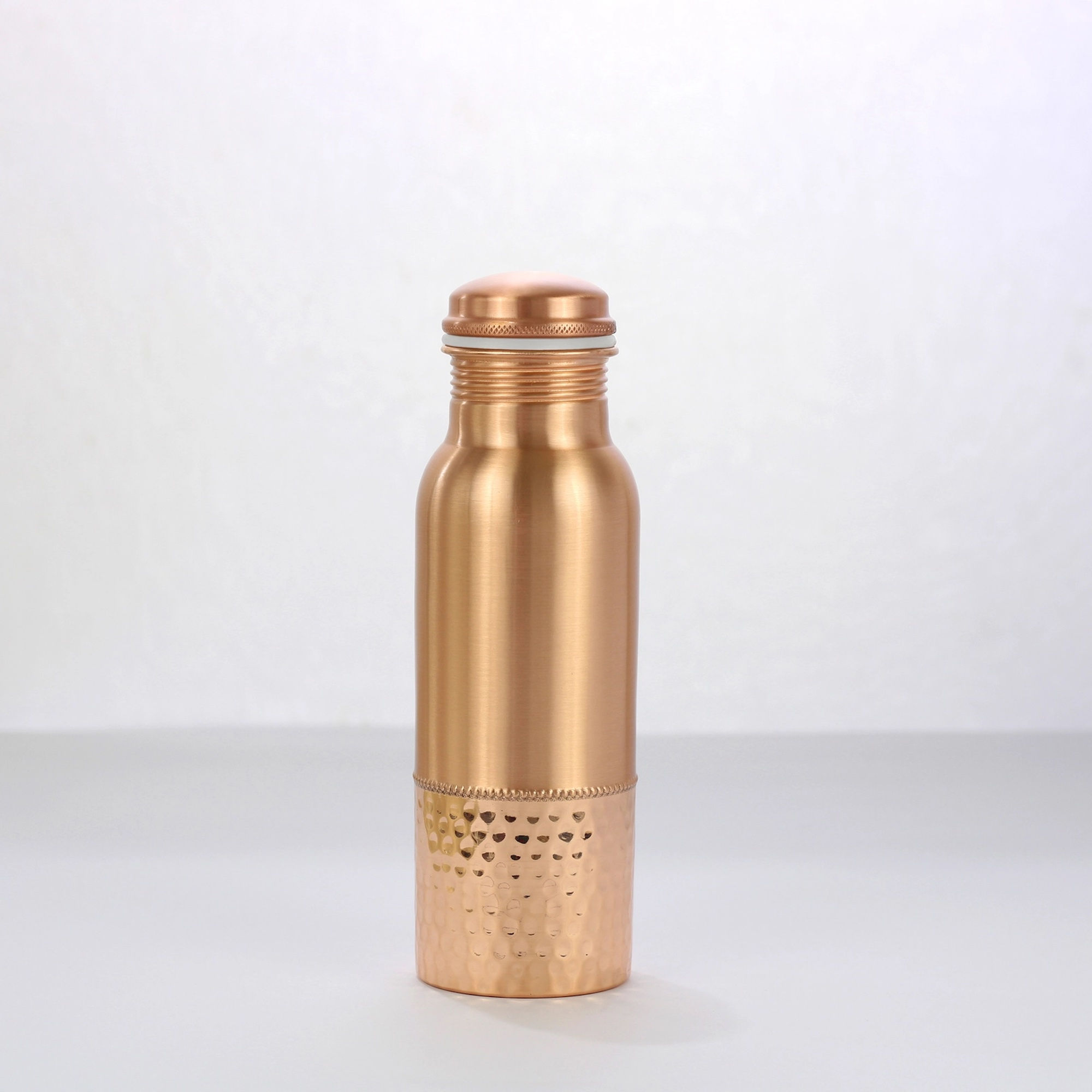 El'Cobre Handcrafted Sequence Copper Water Bottle - 700ML