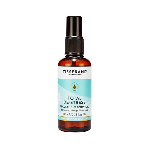 Tisserand Total De-Stress Massage & Body Oil 100ml | Sage’s Health Store
