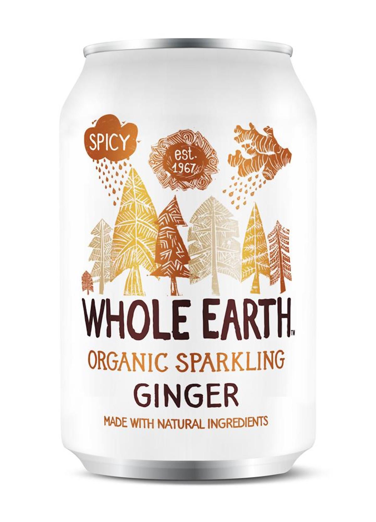 Whole Earth Lightly Sparkling Organic Ginger Drink 330ml