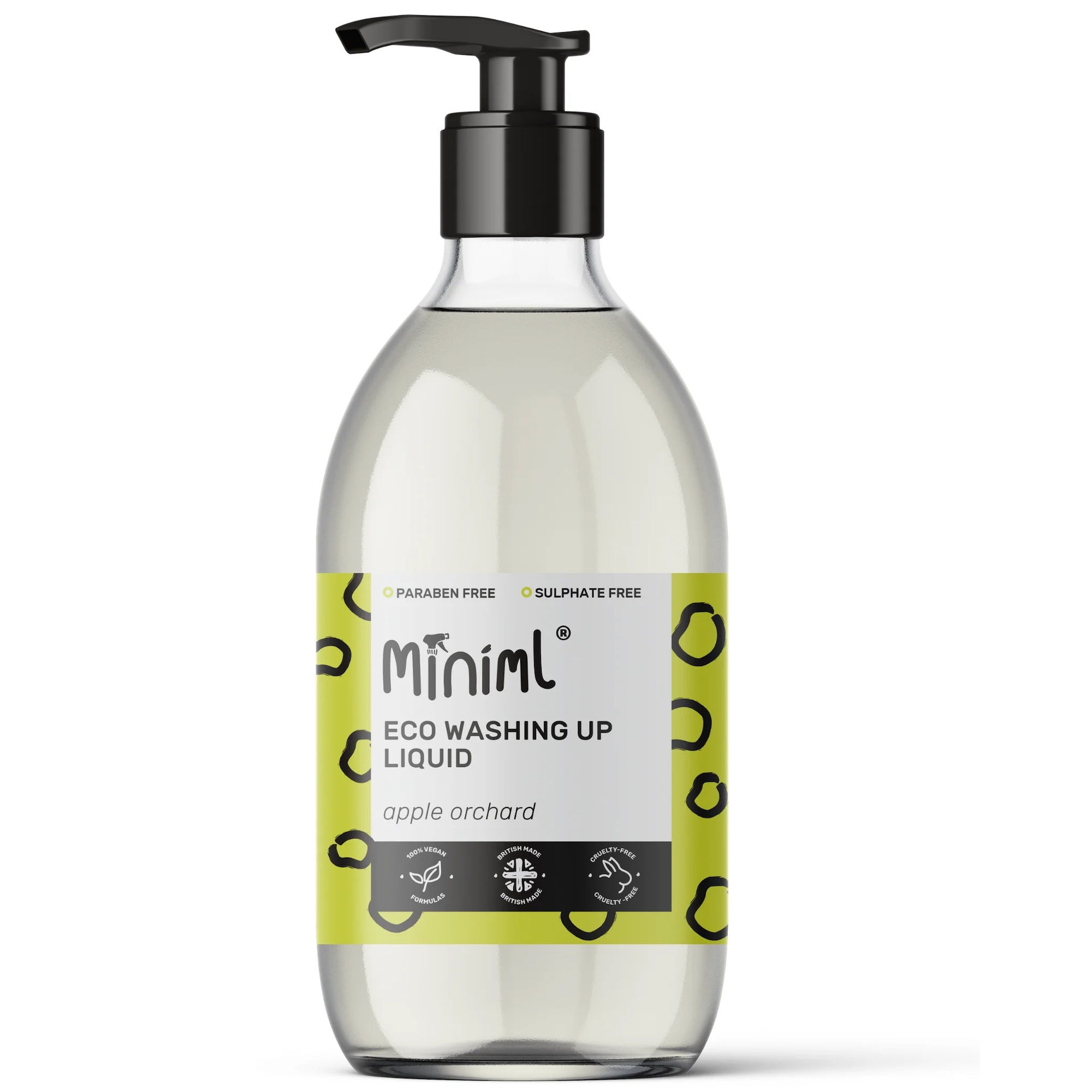 Miniml Washing Up Liquid - Apple (50 Washes) 500ml glass bottl