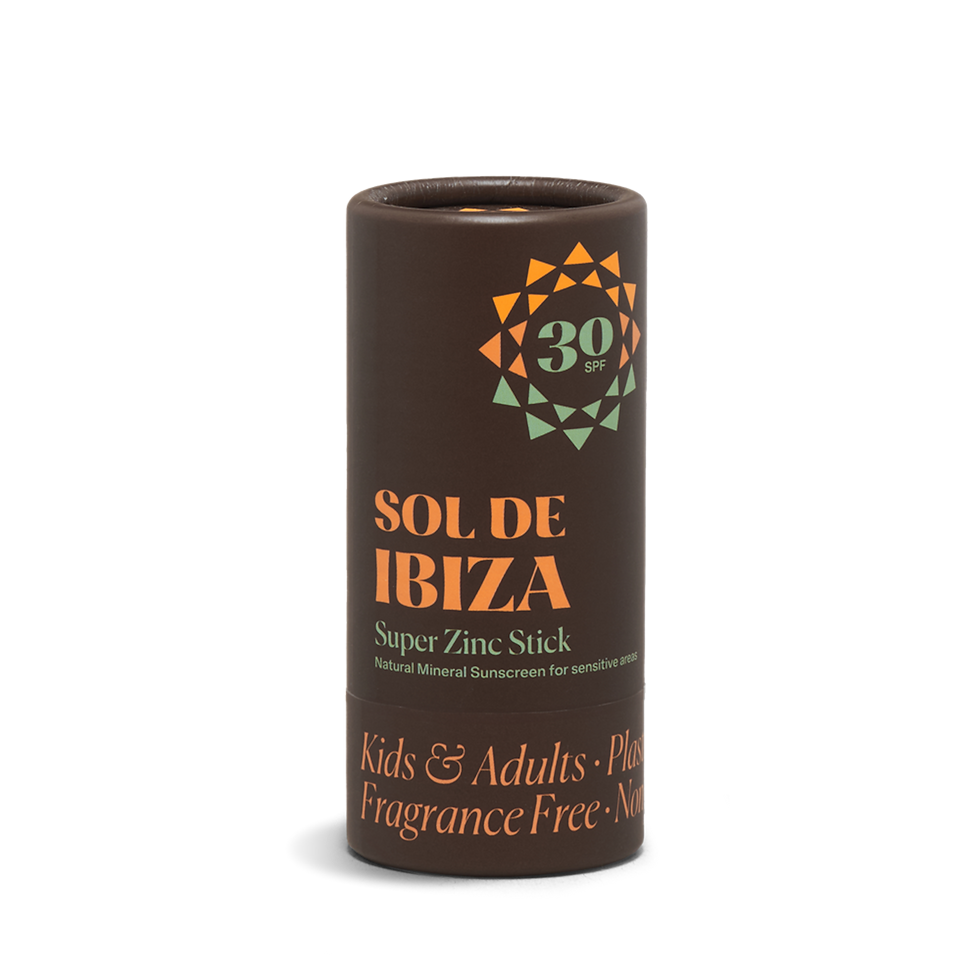 Sol De Ibiza Plastic Free Face & Body Super Zinc Stick SPF30 45g