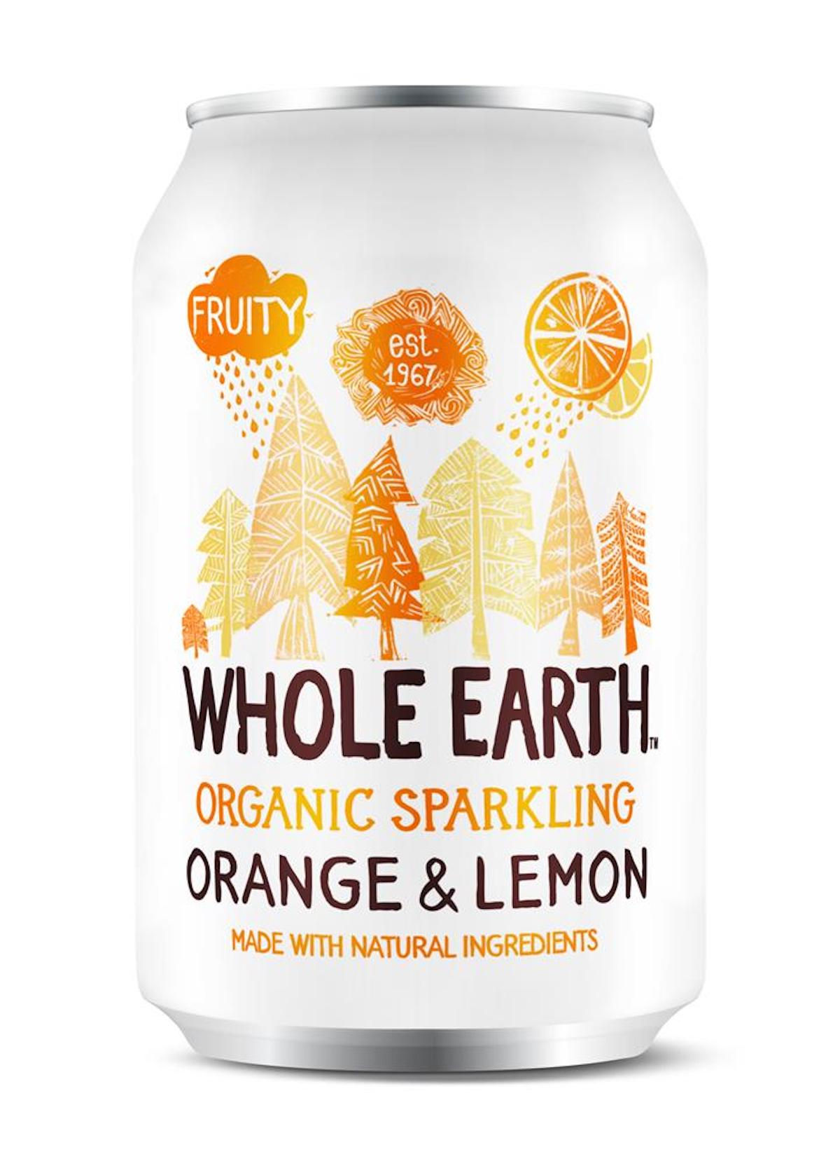 Whole Earth Lightly Sparkling Organic Orange & Lemon Drink 330ml