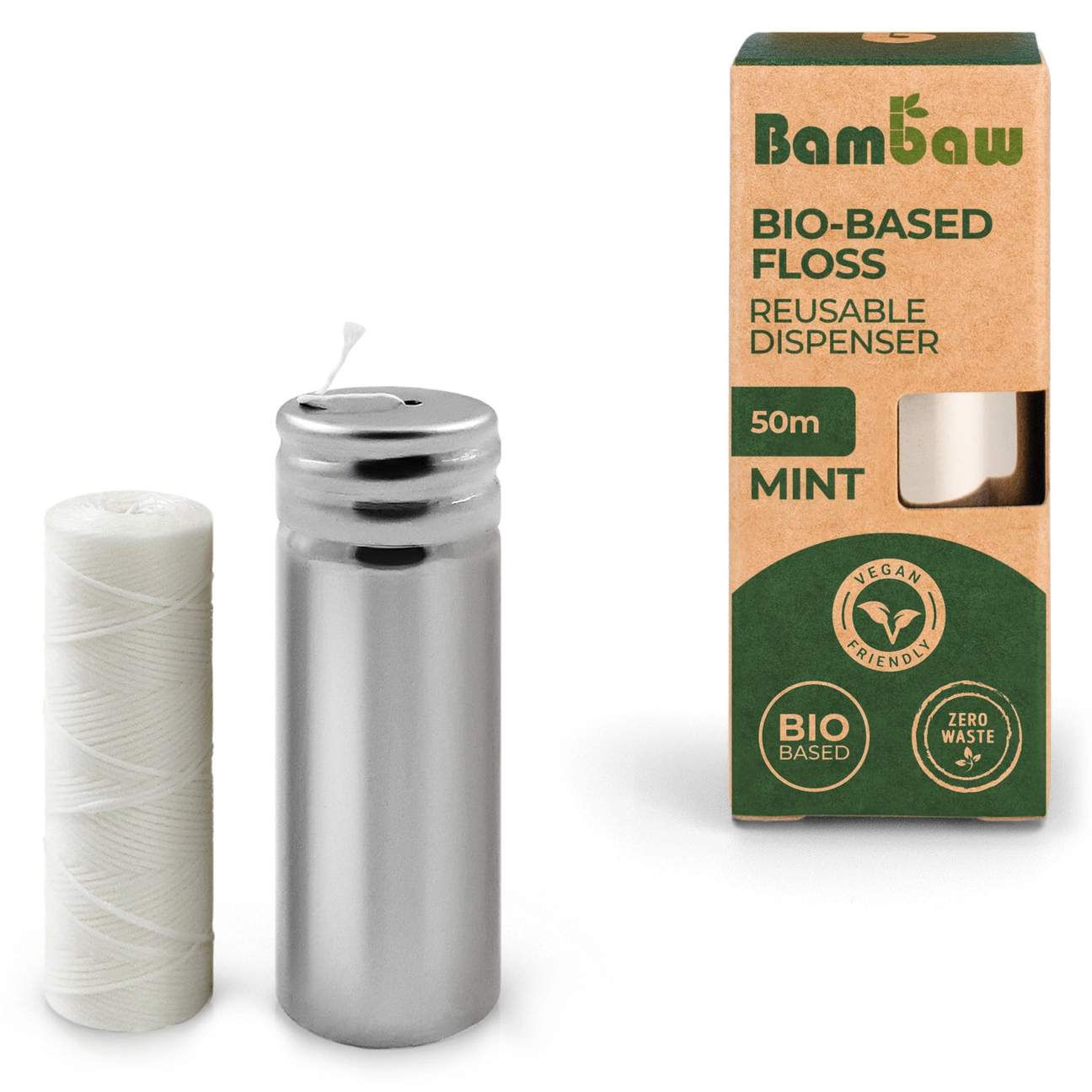 Bambaw PLA Corn Starch Floss - dispenser plus 50m