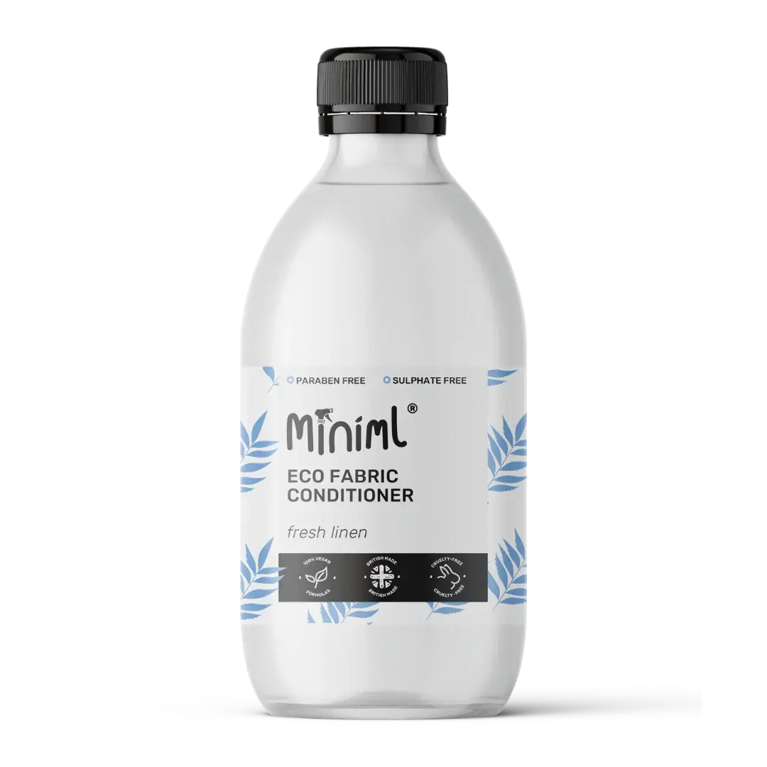 Miniml Fabric Conditioner Fresh Linen 500ml glass bottle