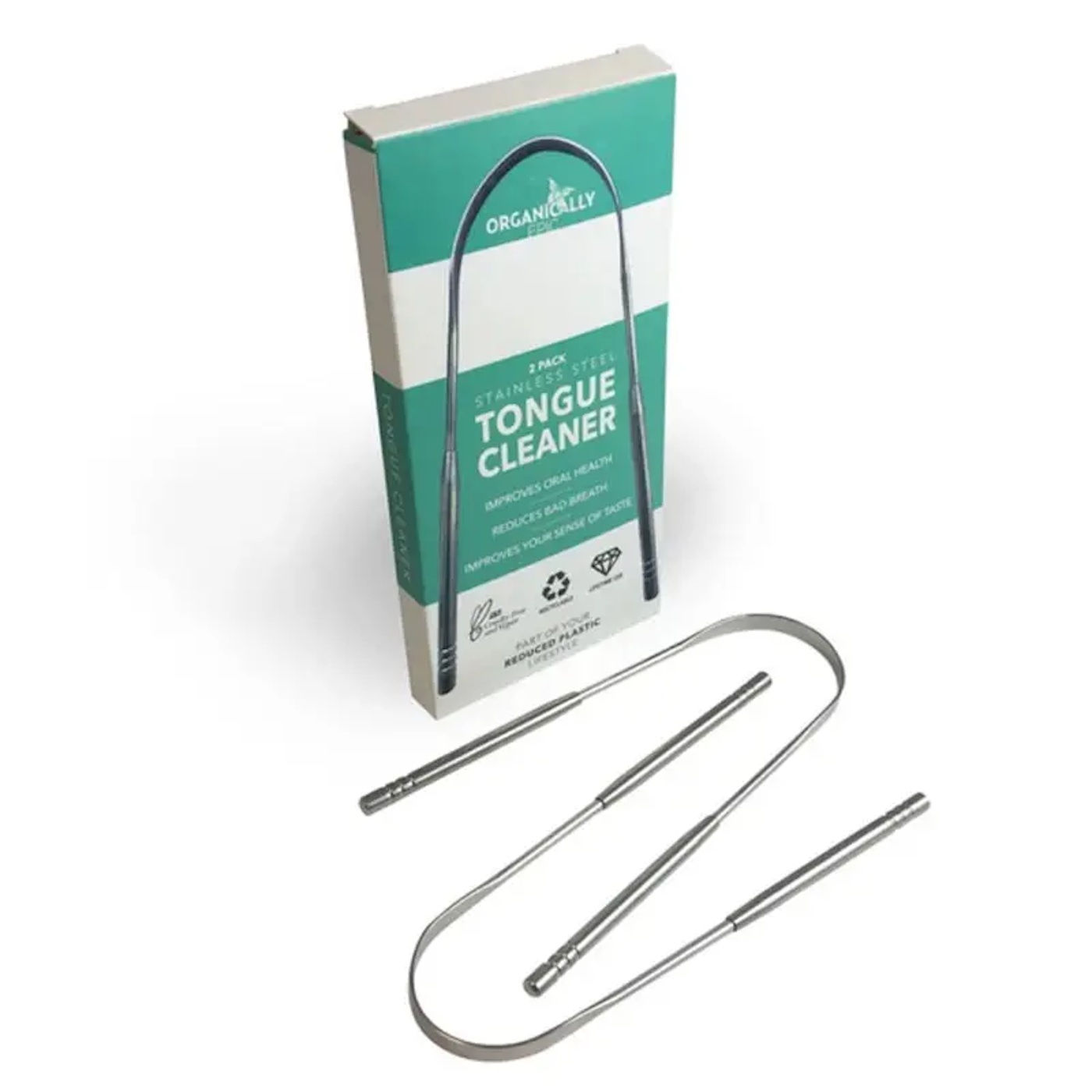 Organically Epic Stainless Steel Tongue Cleaner x 1