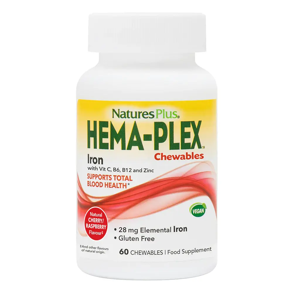 NaturesPlus HEMA-PLEX® Iron - 60 Chewables
