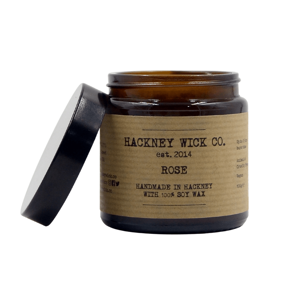 Hackney Wick Co. Soy Wax Rose Candle 160g