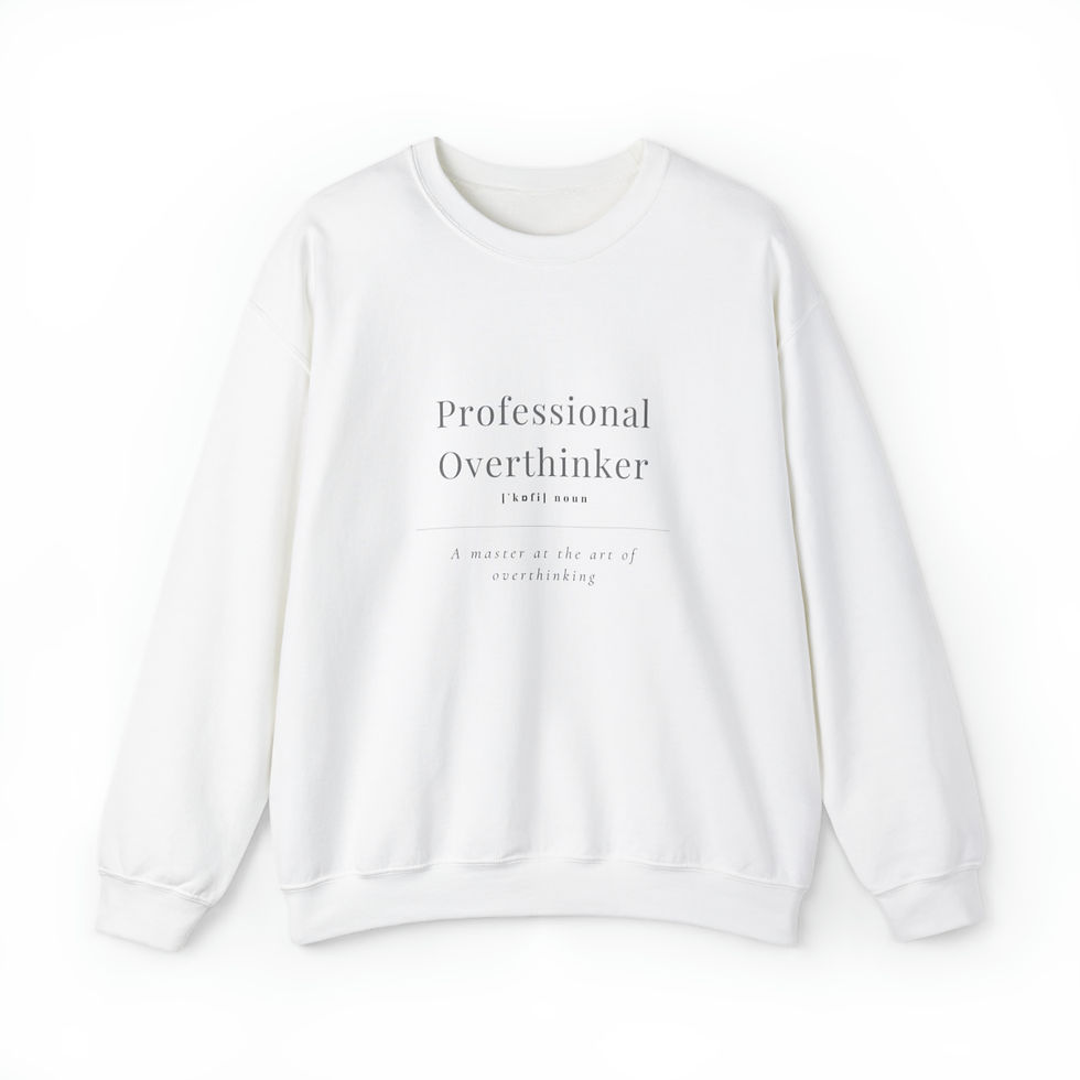 Thumbnail: Professional Overthinker Unisex Heavy Blend™ Crewneck Sweatshirt