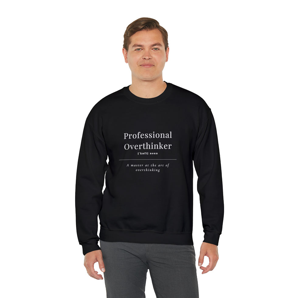 Thumbnail: Professional Overthinker Unisex Heavy Blend™ Crewneck Sweatshirt