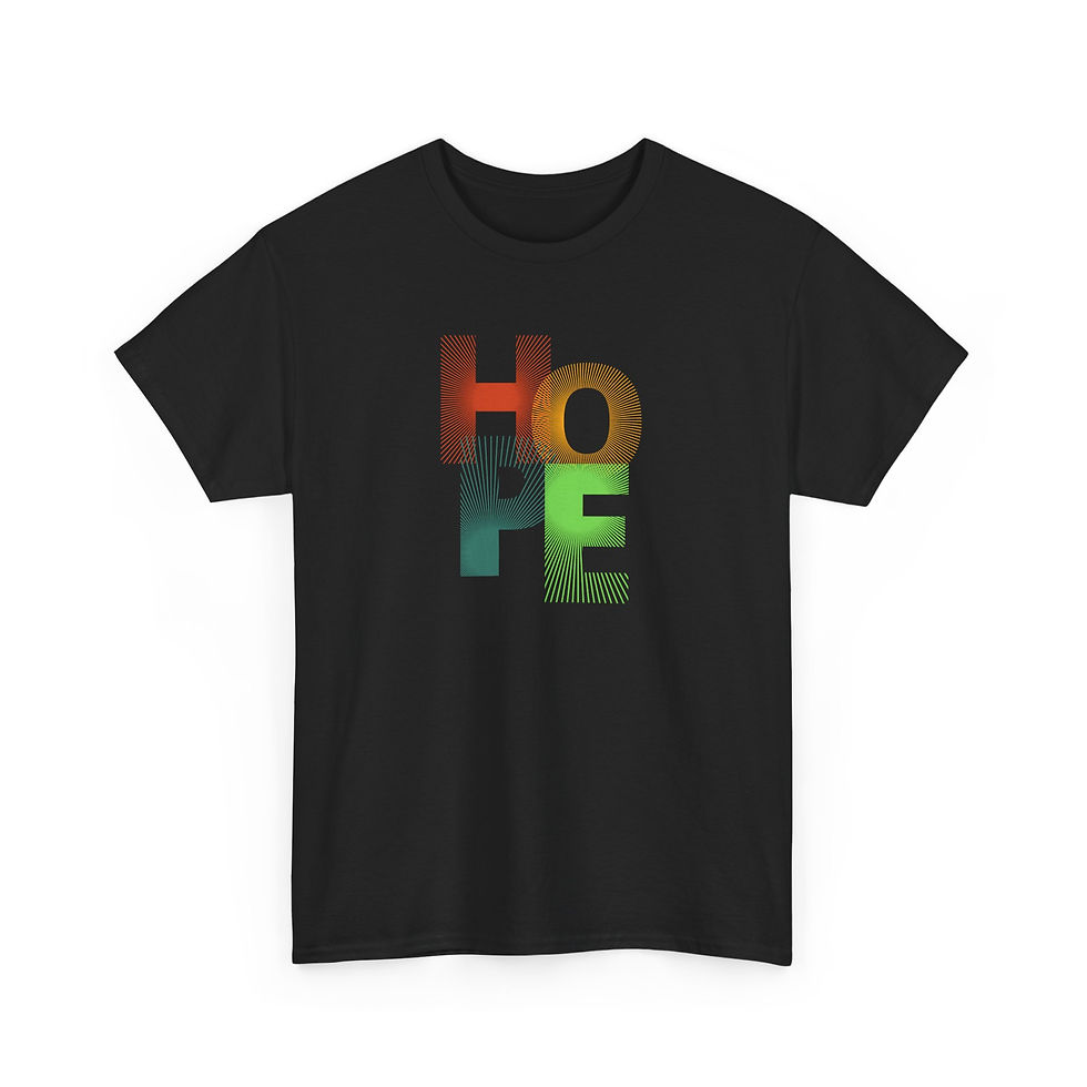 Thumbnail: Hope Unisex Heavy Cotton Tee - Inspirational Graphic T-Shirt