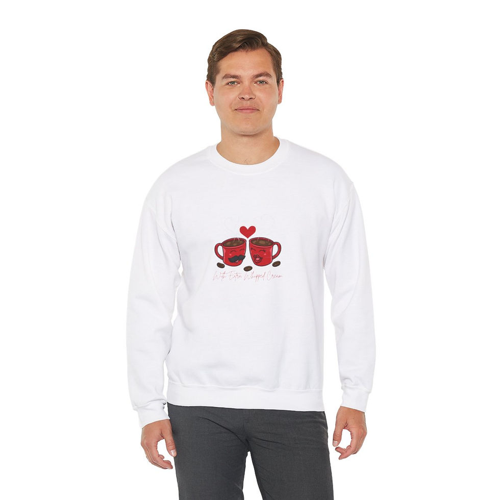 Thumbnail: 'With Extra Whipped Cream' Crewneck Sweatshirt