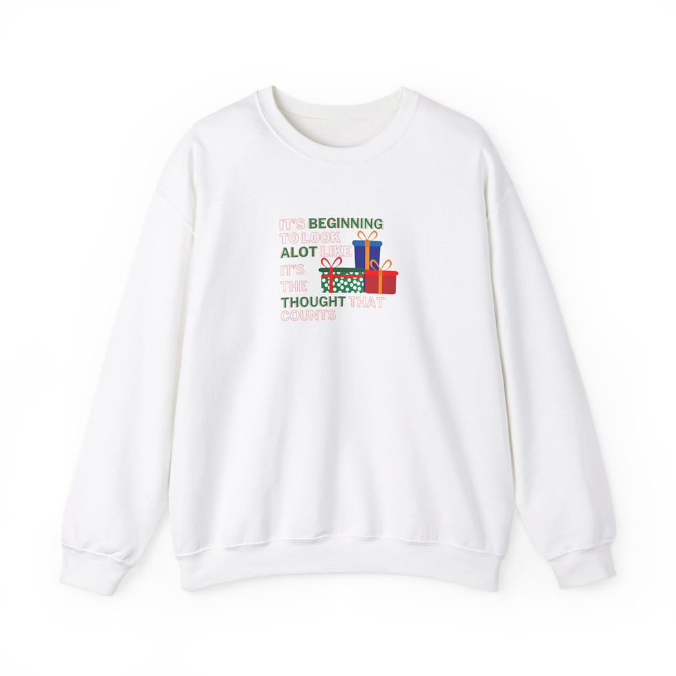 Thumbnail: Its The Thoughts That Counts Christmas Crewneck Sweatshirt