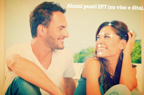 Alcuni punti di EFT (su viso e dita).