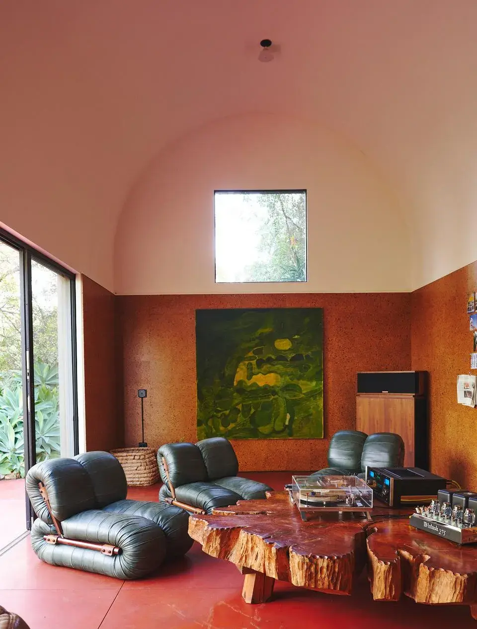 Percival Lafer Modular Sofa chairs at The Flamingo Estate in LA