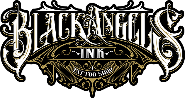 Black Angels Ink logo Demetrius Harvey