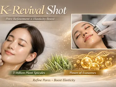 K-Revival Shot: 모공 & 탄력 집중 K-Beauty 페이셜 