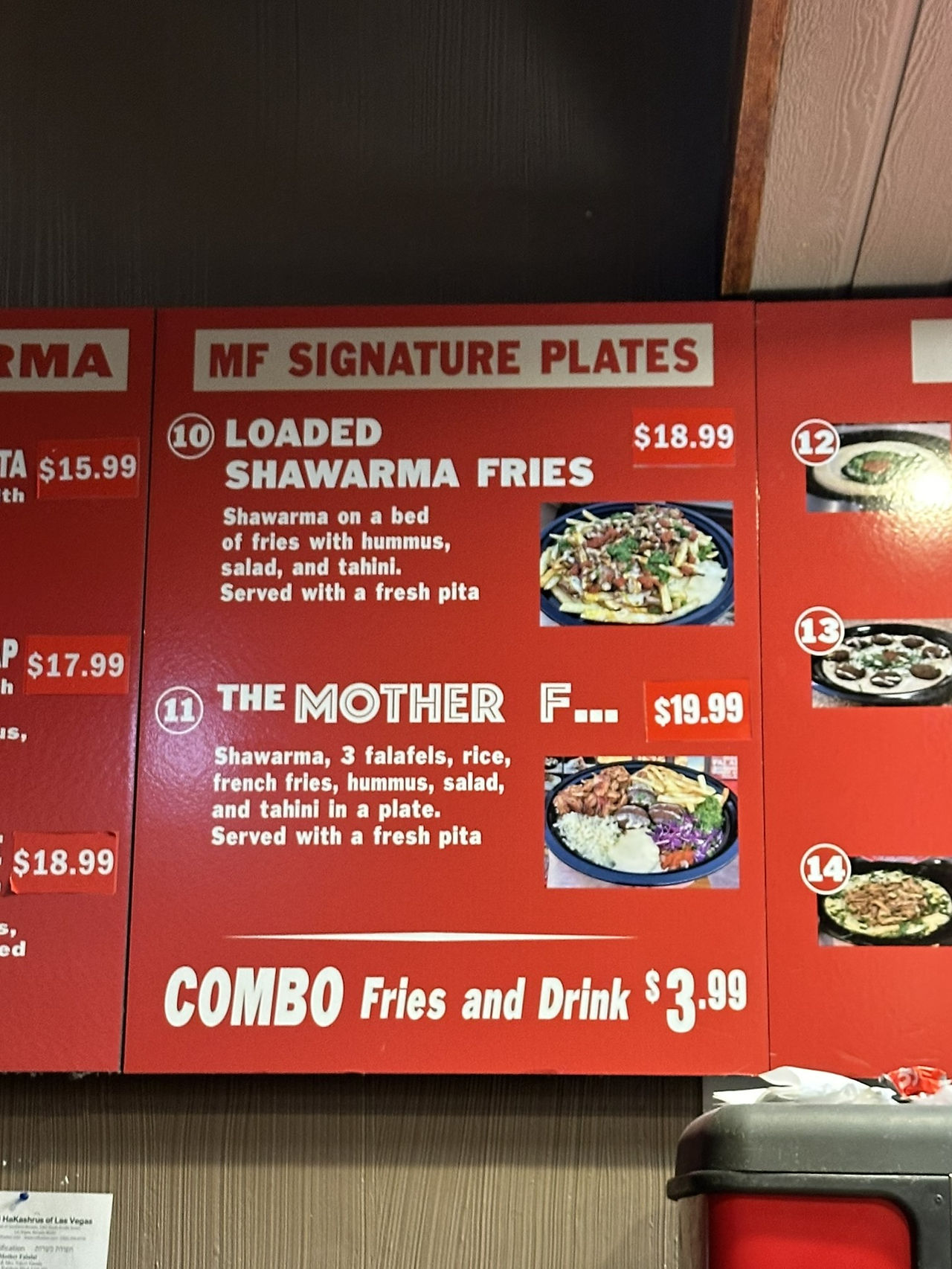 Mother Falafel Kosher Restaurant in Las Vegas, Nevada