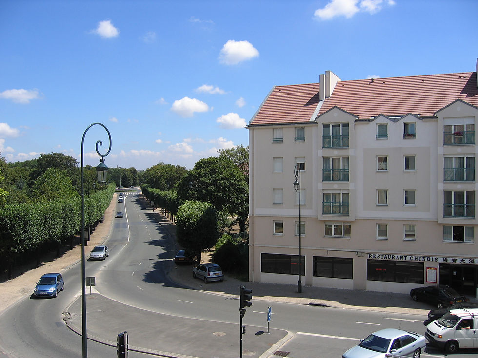 View from my room at Quality Suites Maisons Laffitte, near Paris, France