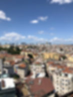 The View from the Galata Tower Observation Deck in Istanbul, Turkey