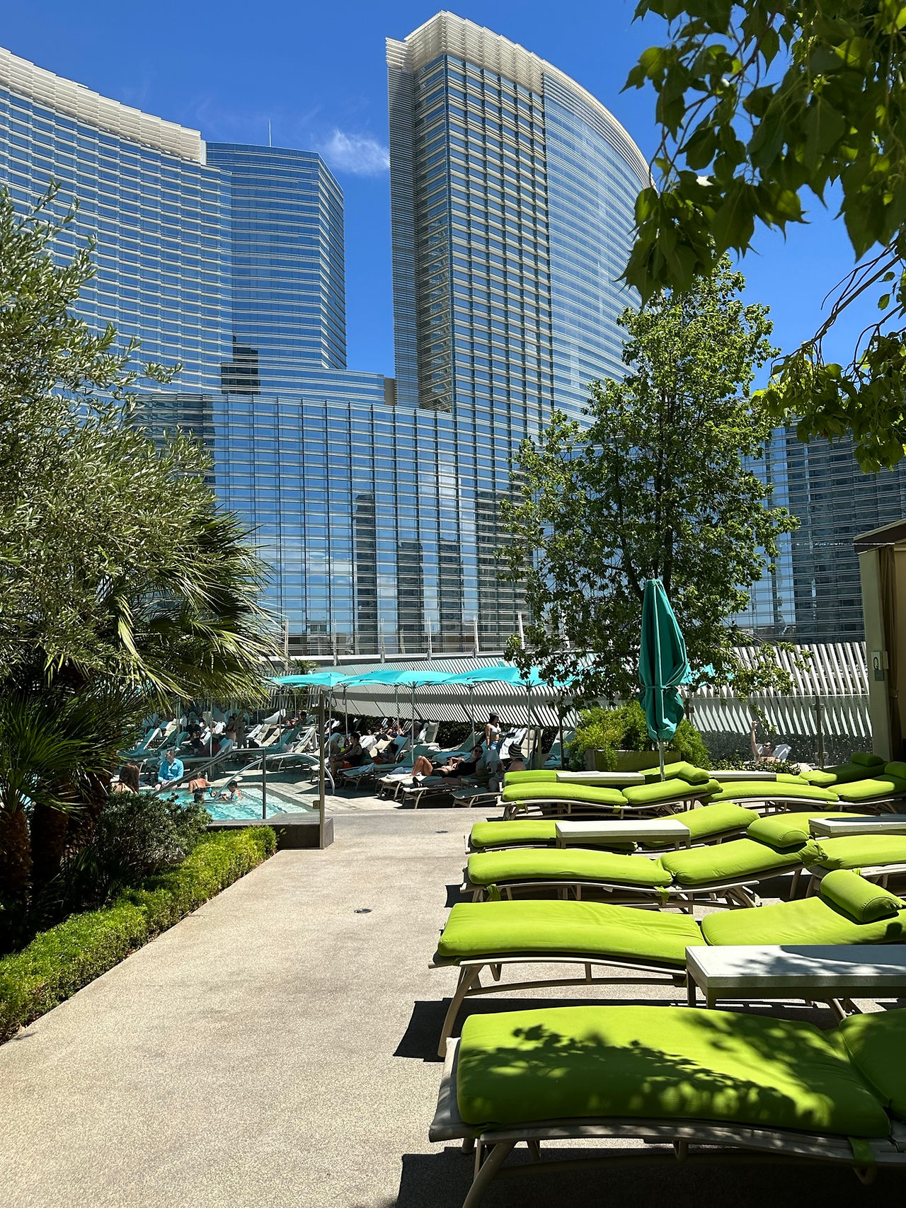 The pool at the Vdara Hotel & Spa in Las Vegas, Nevada