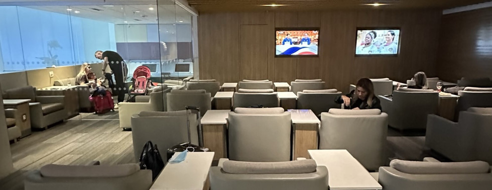 American Airlines Admirals Club Lounge at GRU Airport in São Paulo, Brazil