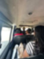 Riding a van in the "bus" network on Sint Maarten