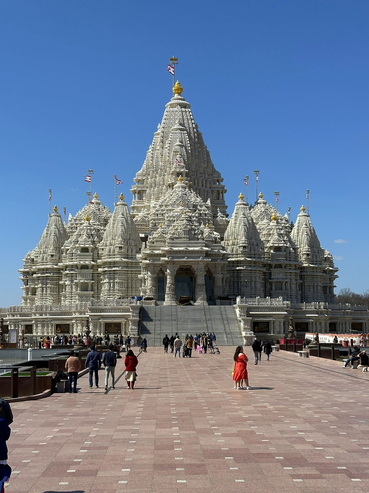 BAPS Swaminarayan Akshardham Mandir Hindu Temple in Robbinsville, New Jersey