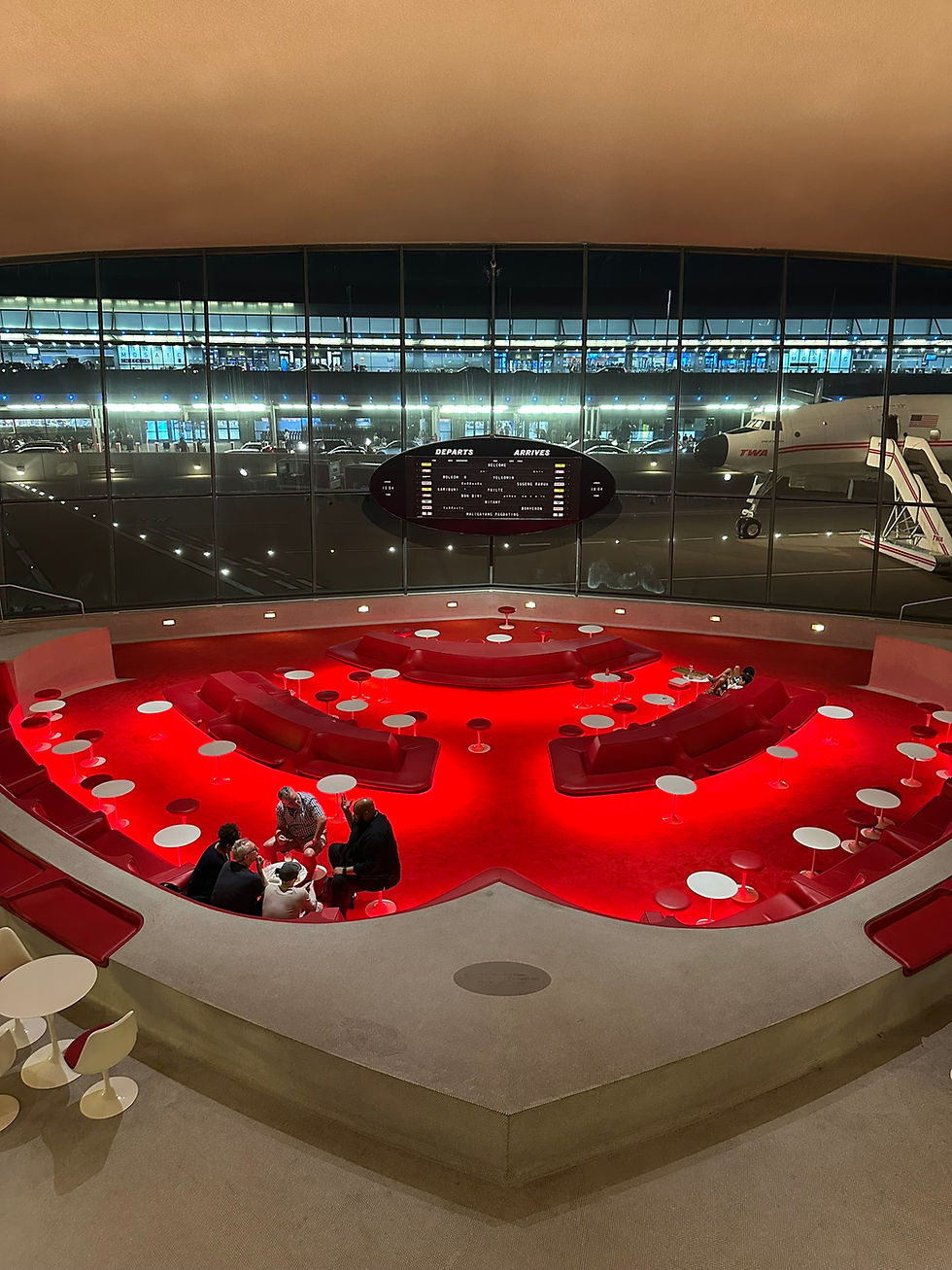 The TWA Hotel at JFK airport in New York City
