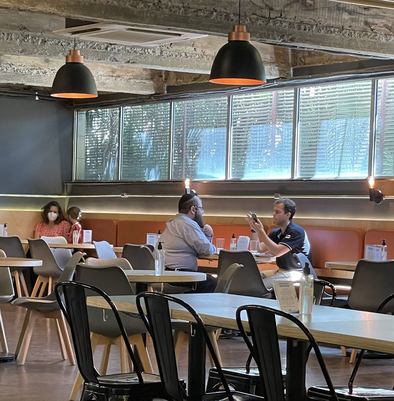 Smokedeli kosher restaurant at the Hebraica Jewish Club in São Paulo, Brazil
