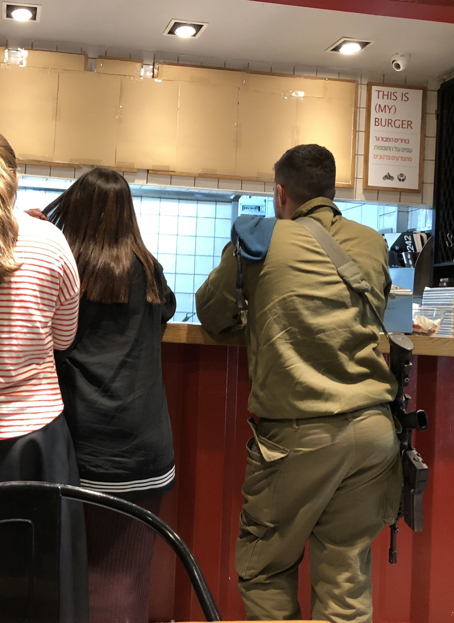 Burgers Bar Kosher Restaurant on Jaffa Street in Jerusalem, Israel