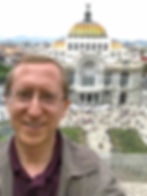 View of the Palacio de Bellas Artes from the café at Sears in Mexico City, Mexico