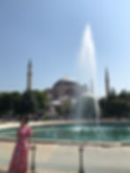 The Hagia Sophia at Sultanahmet Square in Istanbul, Turkey